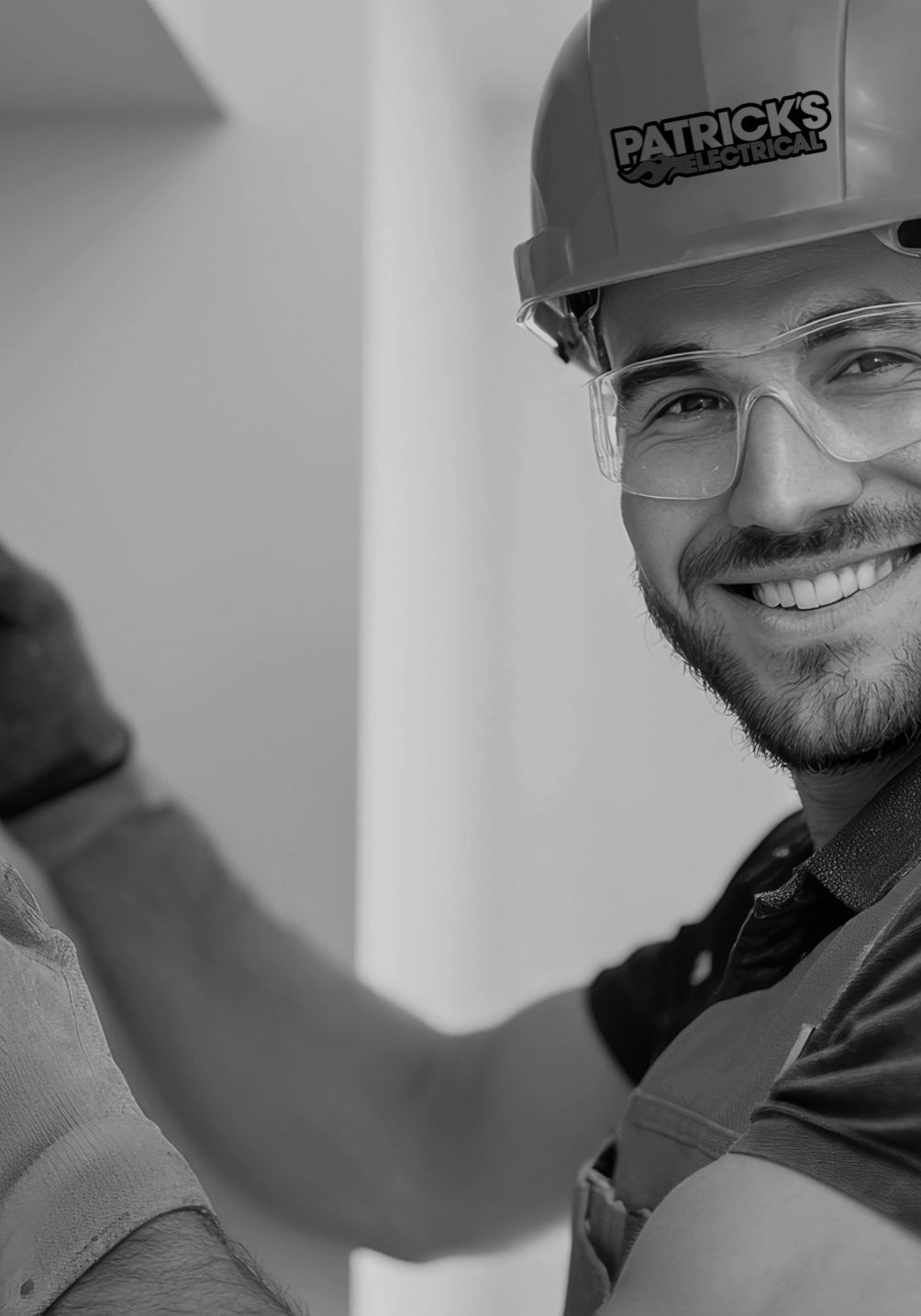 Skilled Electrician at Work, A confident electrician smiles whil smiling handsome electrician repairing electrical box with pliers in corridor and looking at camera , free space, realistic photography, natural lighting --ar 16:9 --quality 2 --personalize xtnx9ut --stylize 500 --v 6.1 Job ID: 47616696-88f4-4195-8ad7-b00486ea7f77